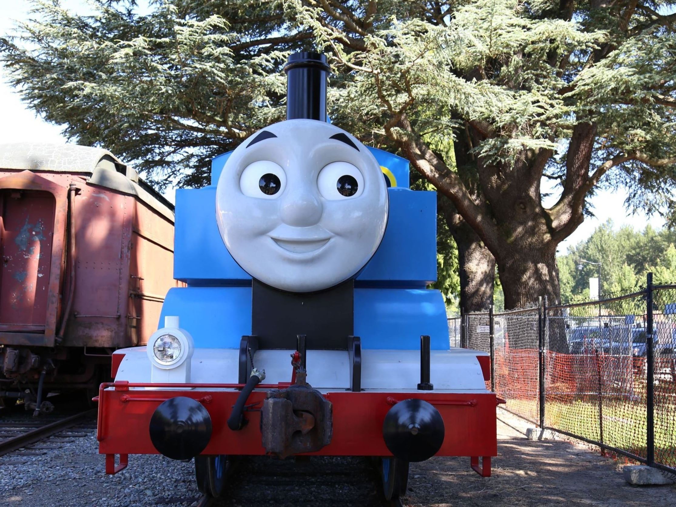 This is a picture of Thomas the Tank Engine from the Children's Television Cartoon.