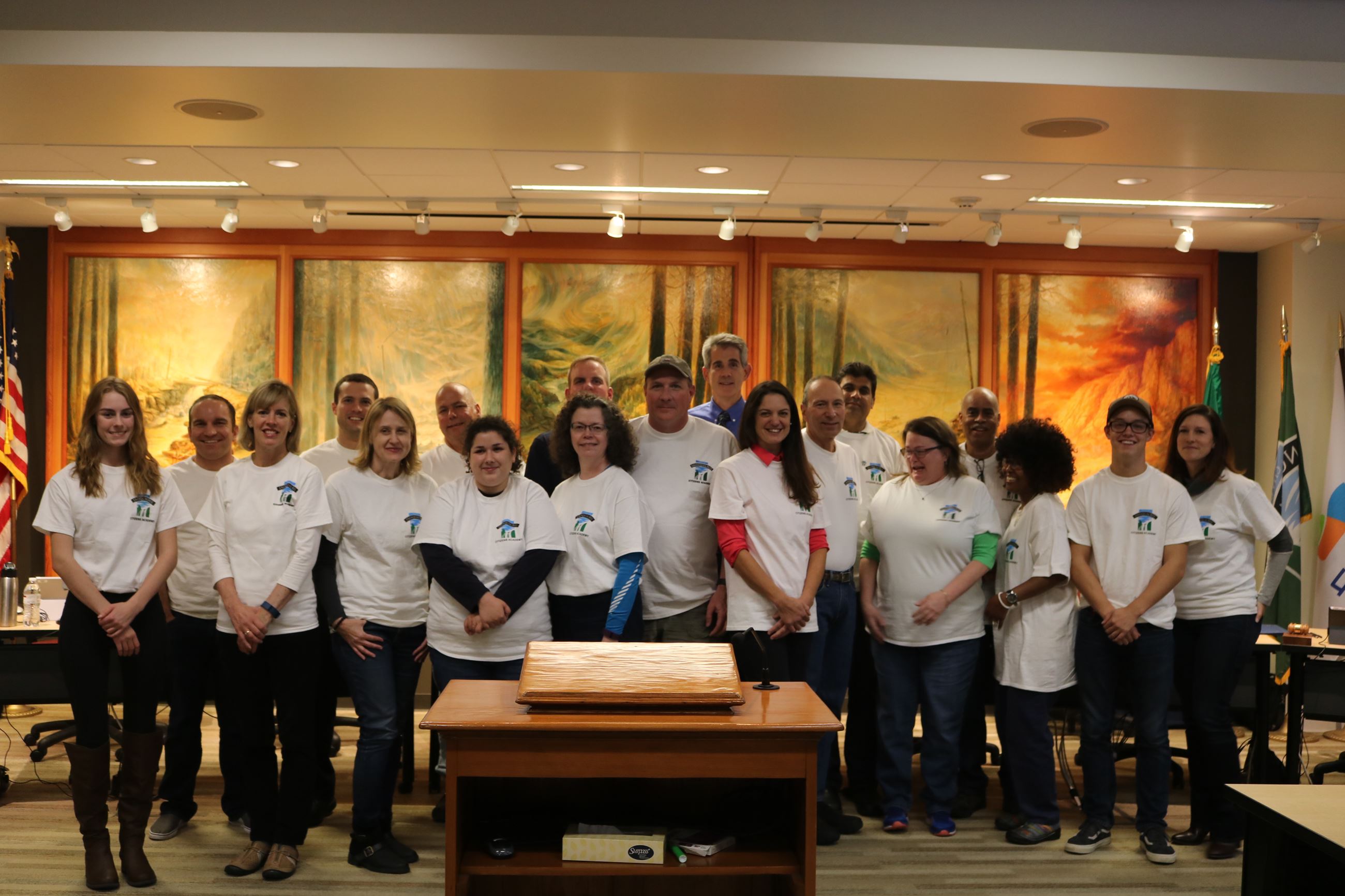 This is a group photo of Snoqualmie Citizens Academy graduates in 2016.