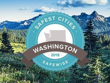 This is a picture of the logo for Safest City in Washington. 