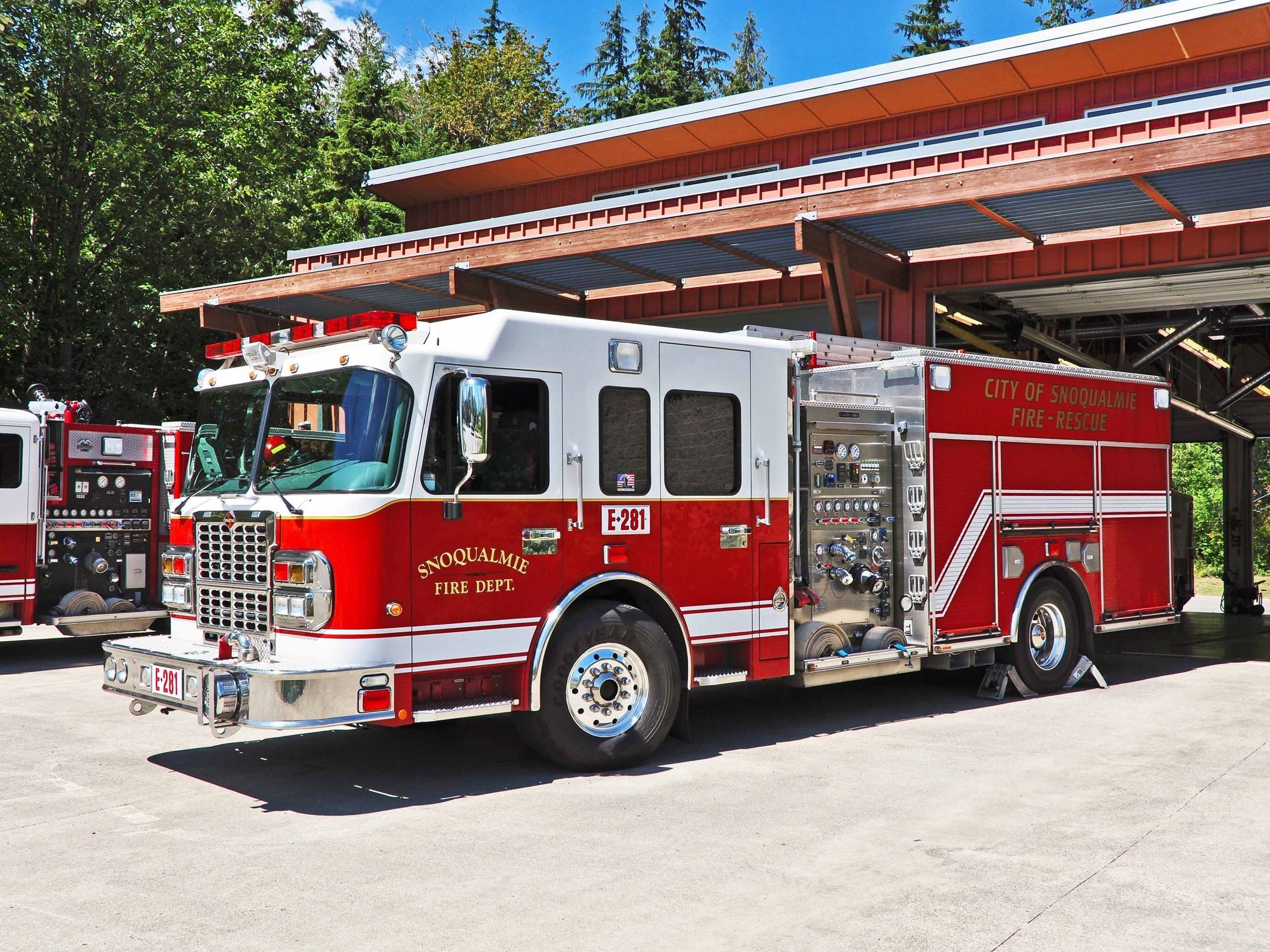 This is a photo of a Snoqualmie Fire Department Fire Truck.