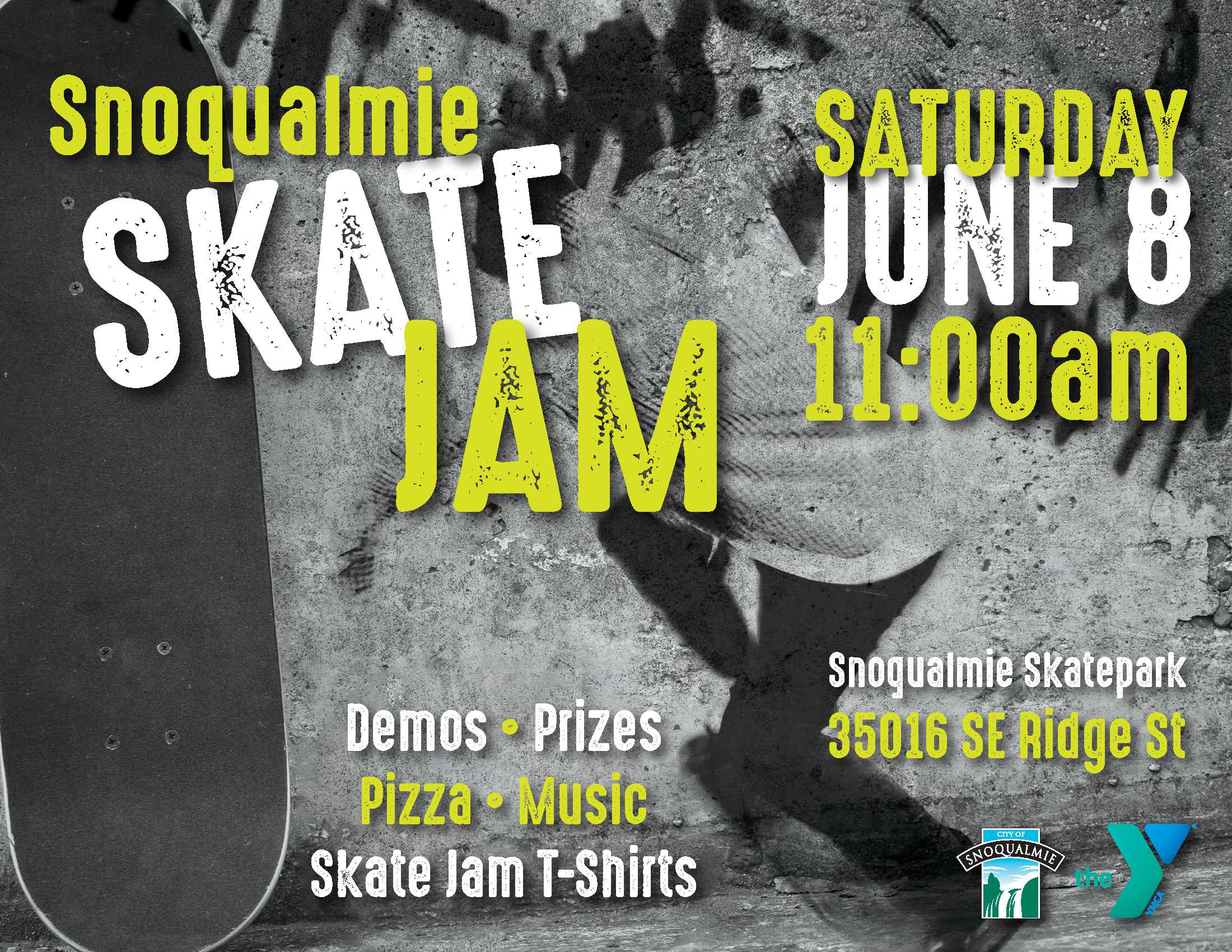 This is the Snoqualmie Skate Jam Poster.