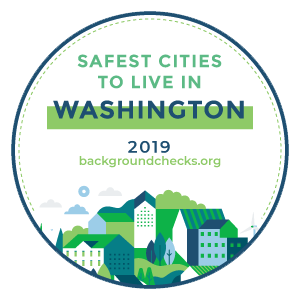 This is a logo to recognize Snoqualmie as the Safest City in Washington state.