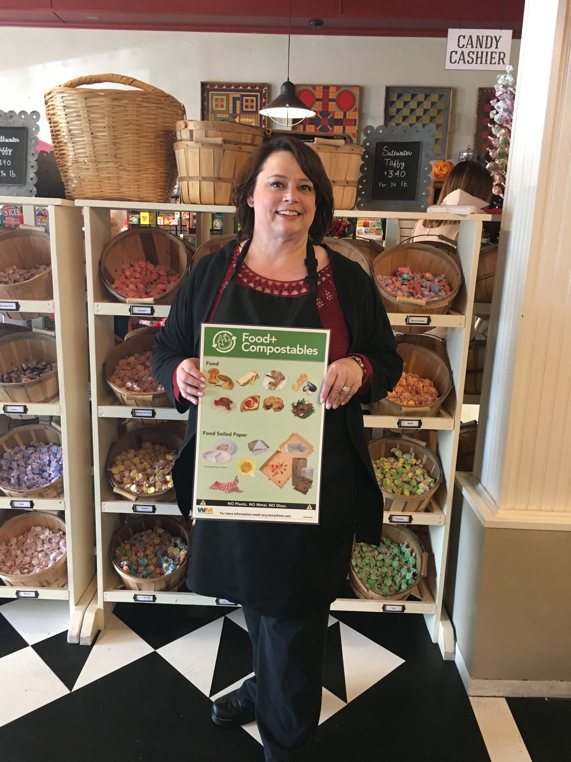 Snoqualmie Falls Candy Shoppe Joined Businesses Compost Campaign