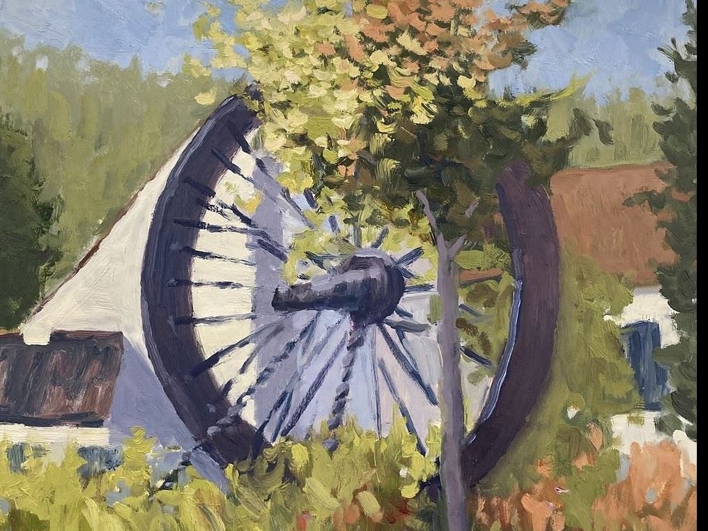 This is an image a painting titled 