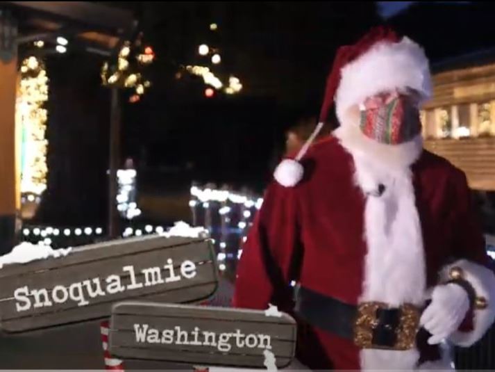 Virtual Tree Lighting with Santa