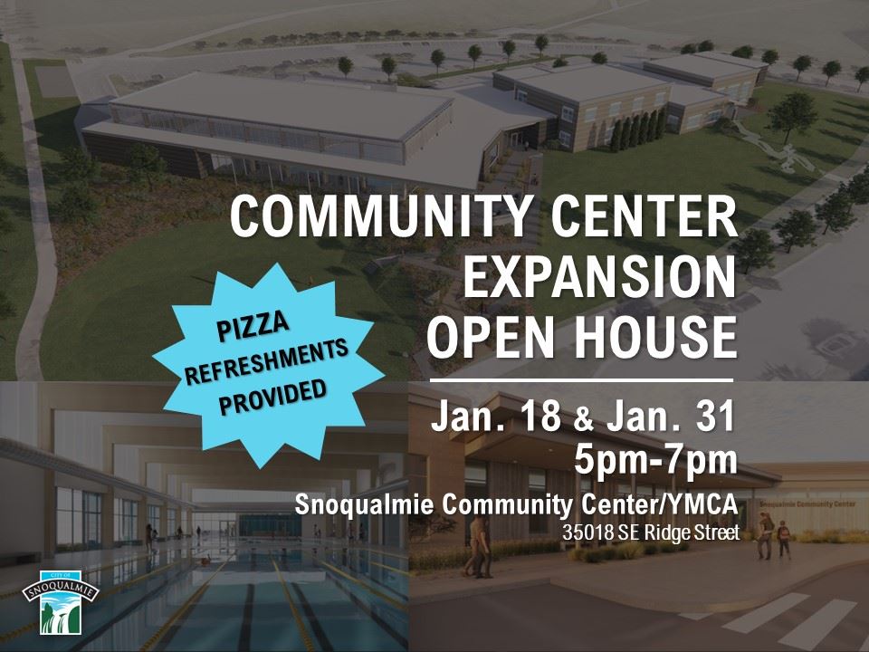 Community Center Expansion Open House Graphic