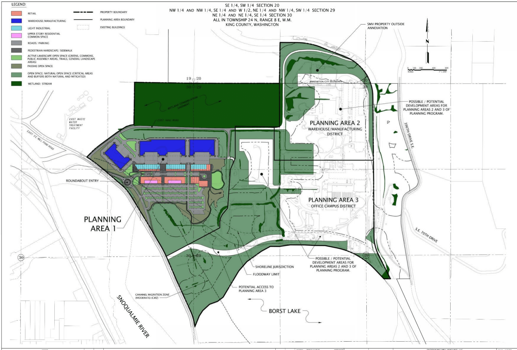 Mill Site Planning Areas