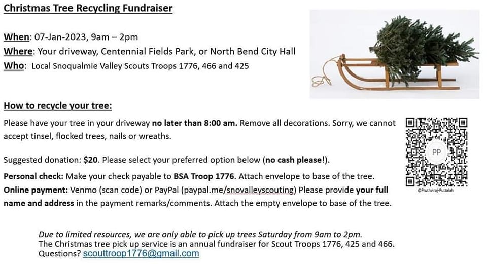 digital tree pick up QR code