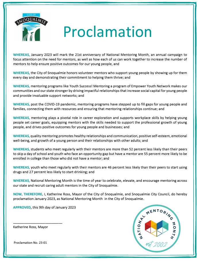 mentor month proclamation
