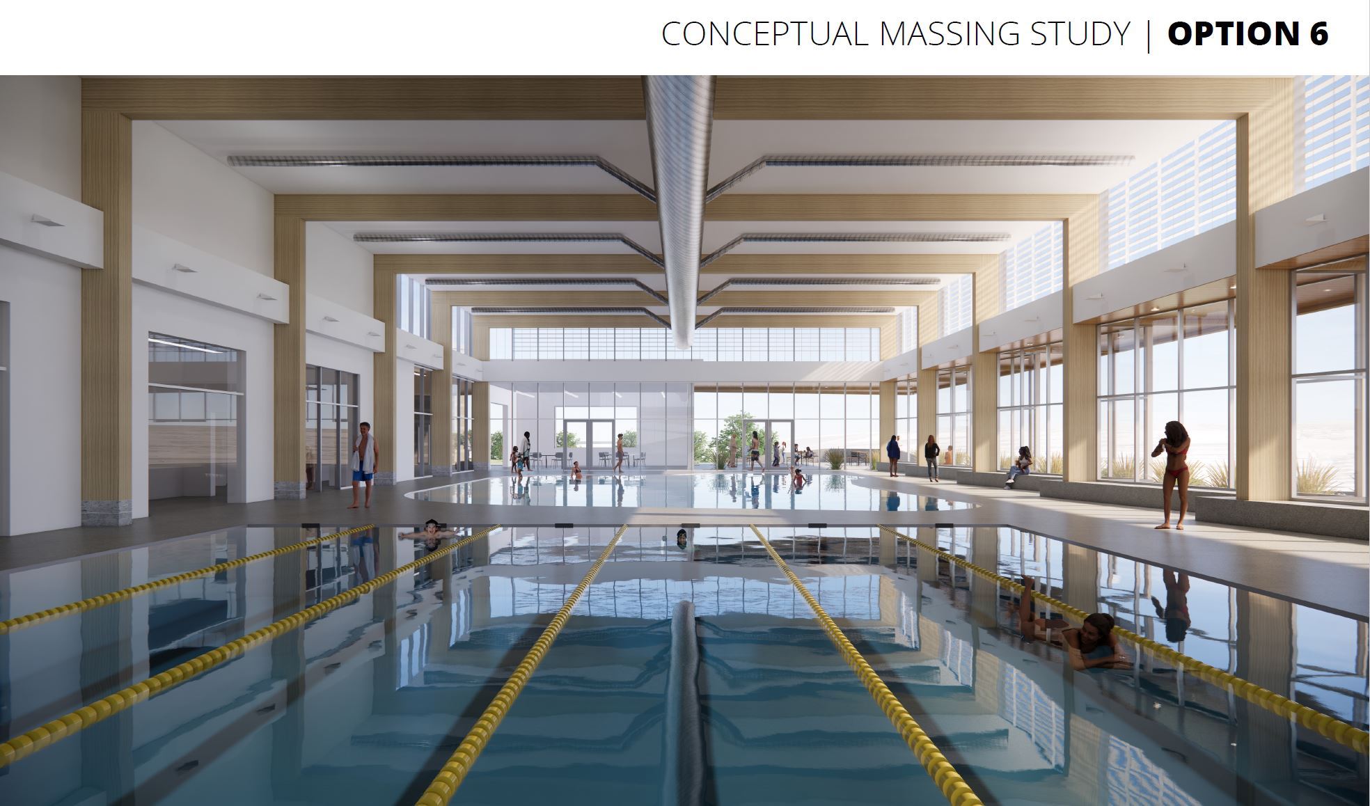 Community Center expansion pool conceptual rendering