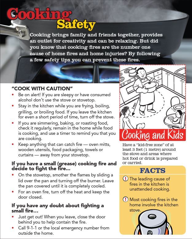 Cooking Safety Tips.